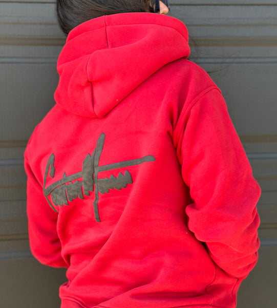 Red with Black Signature Hoodie