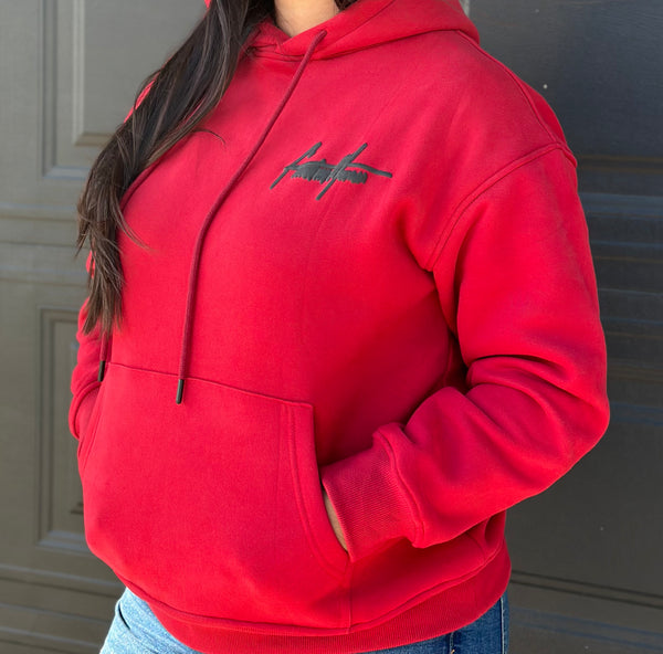 Red with Black Signature Hoodie