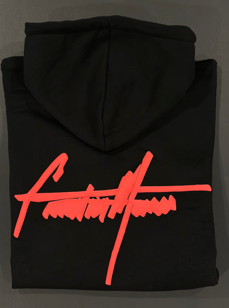 Black with Red Signature Hoodie