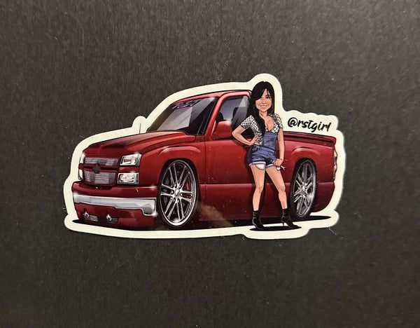 Cartoon RSTGirl Sticker