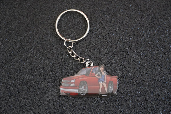 RSTGirl Metal Keychain